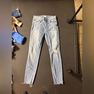 Hudson Jeans Light Blue Distressed Skinny Jeans